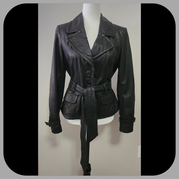 INC || Cute Soft Genuine Leather Jacket (SIZE M) - Picture 1 of 9